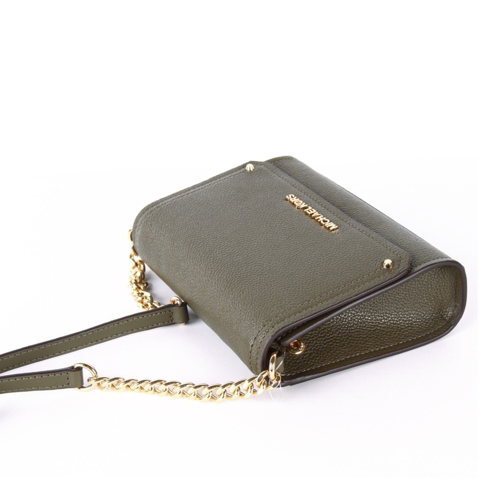 Michael Kors Hayes Small Convertible Clutch Olive - Picture 2 of 6